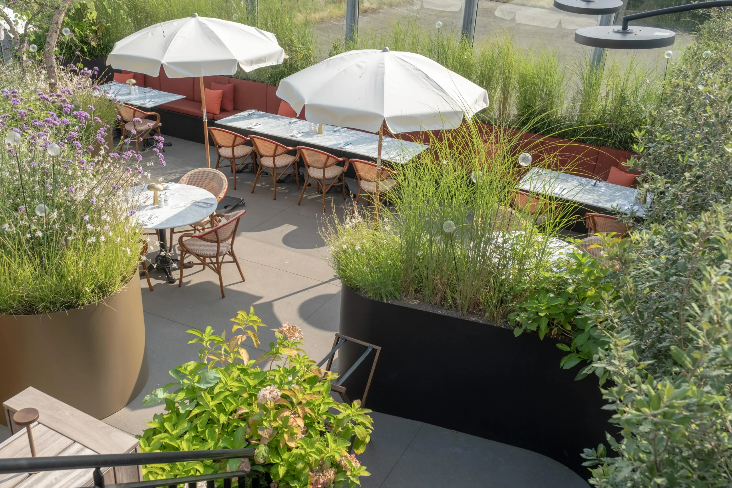 Horecatuin Terras Restaurant Link21 in Herentals